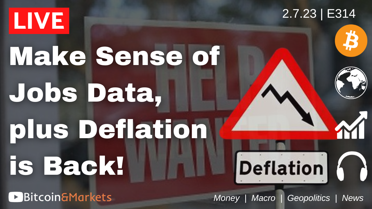 Make Sense of Jobs Data, plus Deflation is Back - Daily Live 2.7.23 | E314
